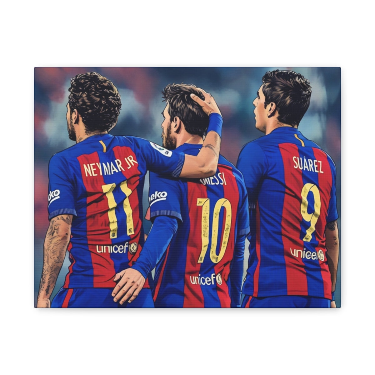 MSN Art (Messi, Suarez & Neymar)